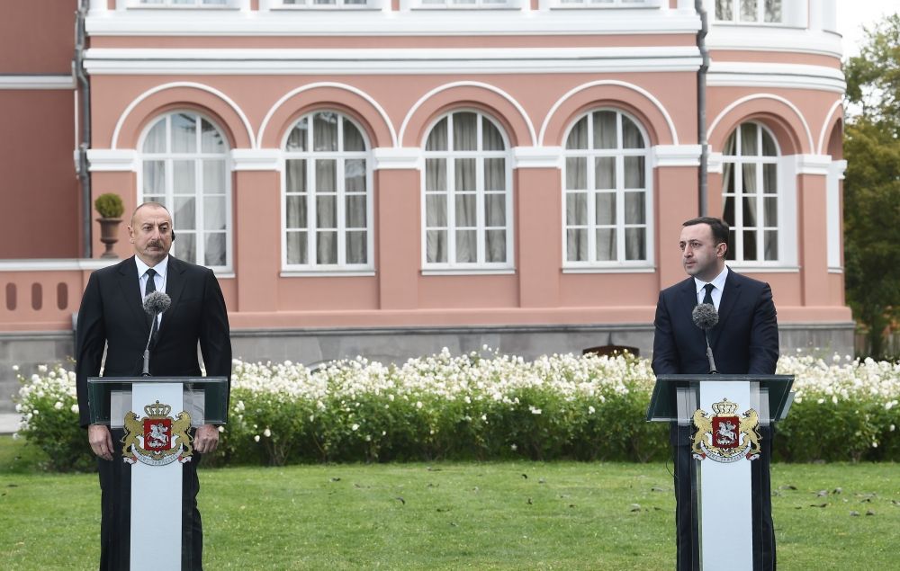 President Ilham Aliyev, Prime Minister of Georgia make press statements [UPDATE] - Gallery Image