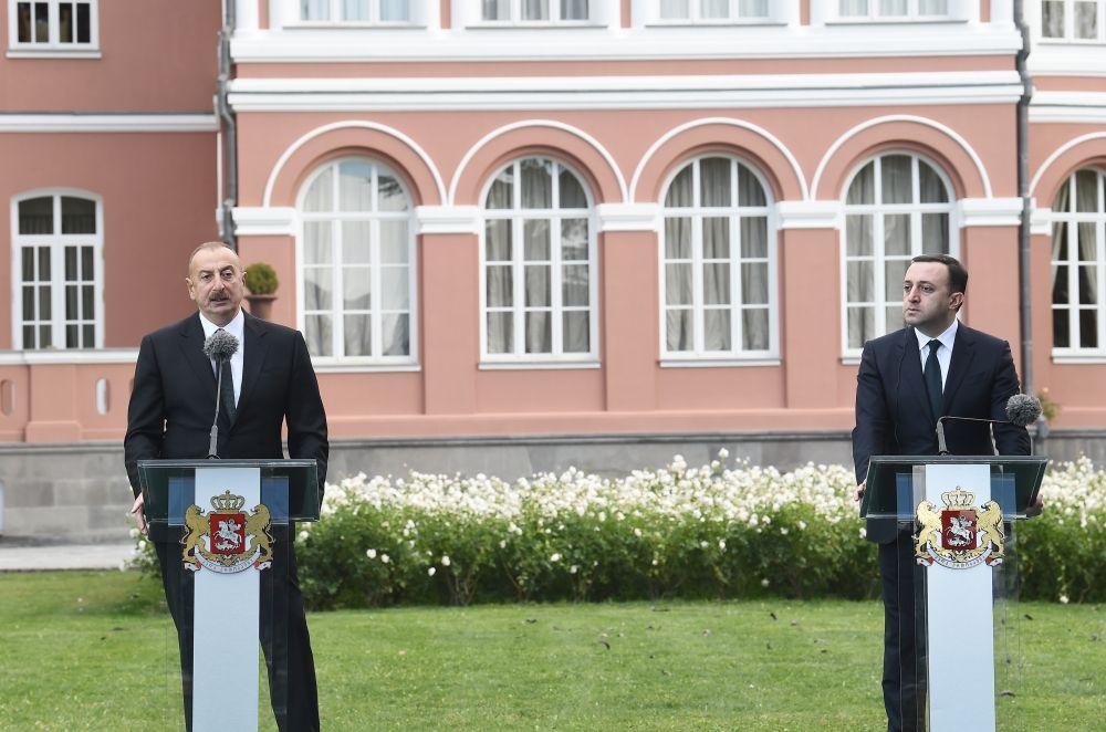 President Ilham Aliyev, Prime Minister of Georgia make press statements [UPDATE] - Gallery Image