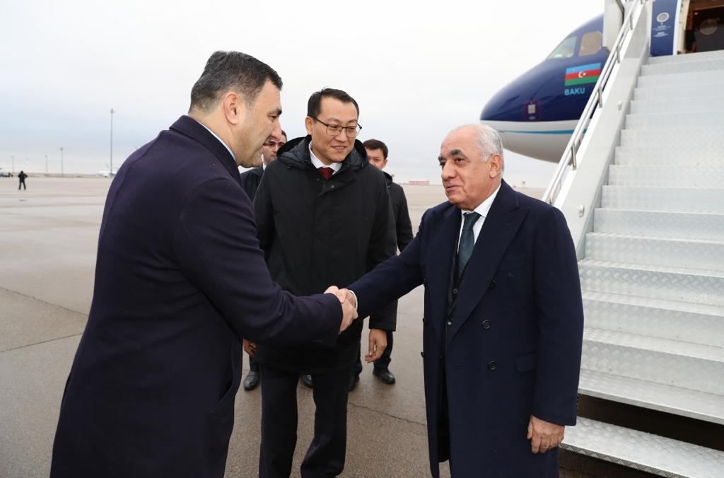 Azerbaijani PM arrives in Kazakhstan to attend CIS Heads of State Council meeting [PHOTO]