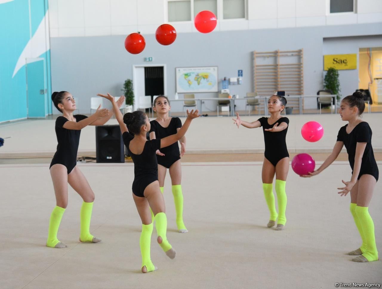 National Gymnastics Arena holds training camps for gymnasts from Mingachevir [PHOTO]