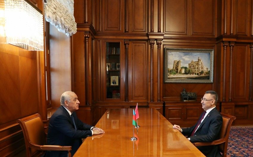 Azerbaijani premier, Turkiye's Vice President discuss deepening economic relations [PHOTO]