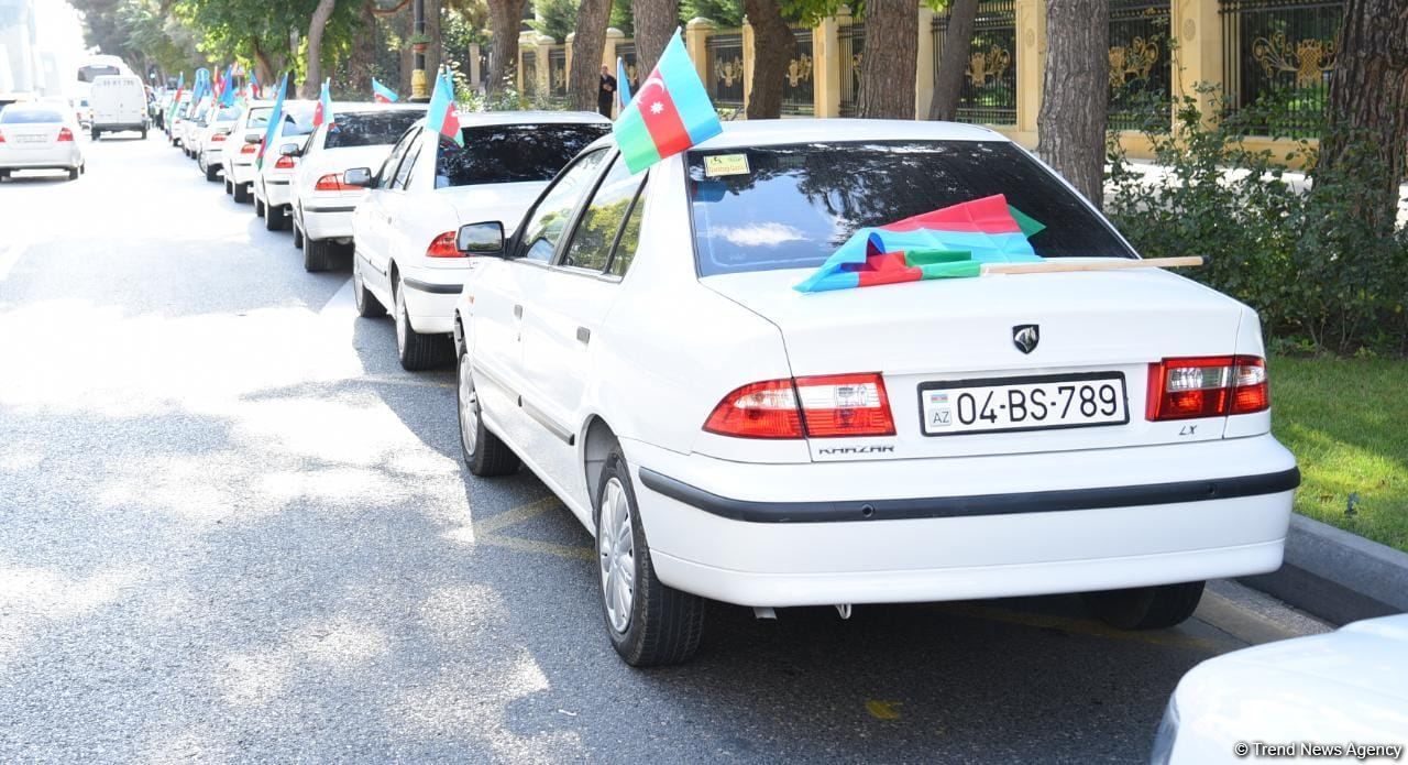 Victory car rally held in Azerbaijani capital ahead of upcoming triumphant date [PHOTO]