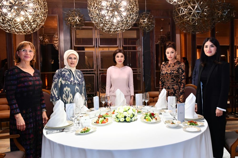 First Lady Mehriban Aliyeva attends dinner organized in Samarkand [PHOTO/VIDEO]