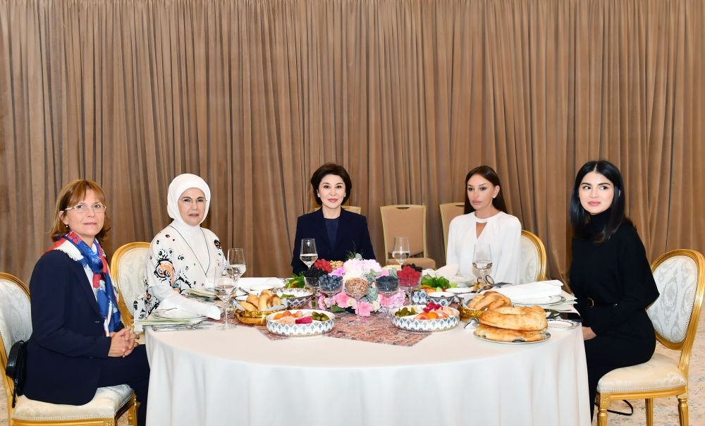 First Lady of Azerbaijan Mehriban Aliyeva attends dinner organized in Samarkand [PHOTO/VIDEO]