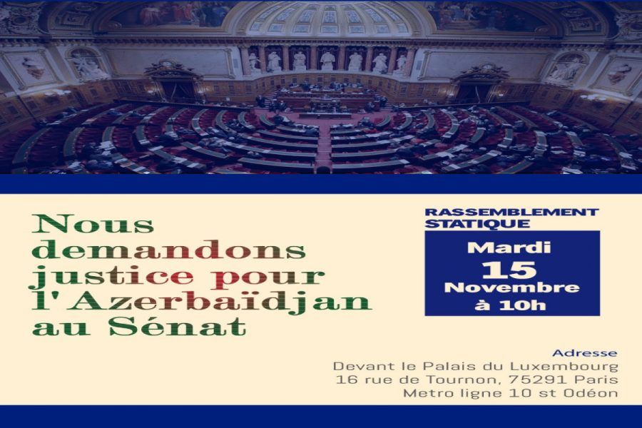 Azerbaijani Diaspora to picket French Senate on Nov 15 over expected anti-Baku move