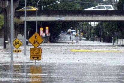 Flash floods in Australia's southeast cut off inland towns