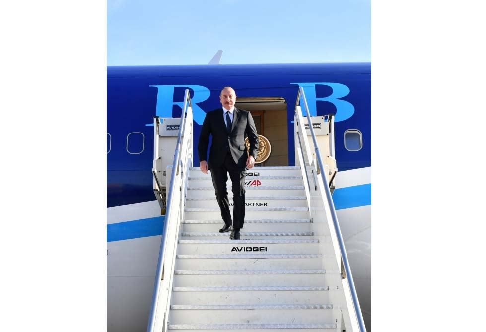 President Ilham Aliyev arrives in Albania for state visit [PHOTO]
