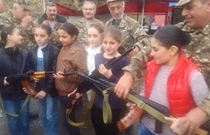 Azerbaijani NGOs appeal to UN  over Armenia's involvement of children in military drills - Gallery Image