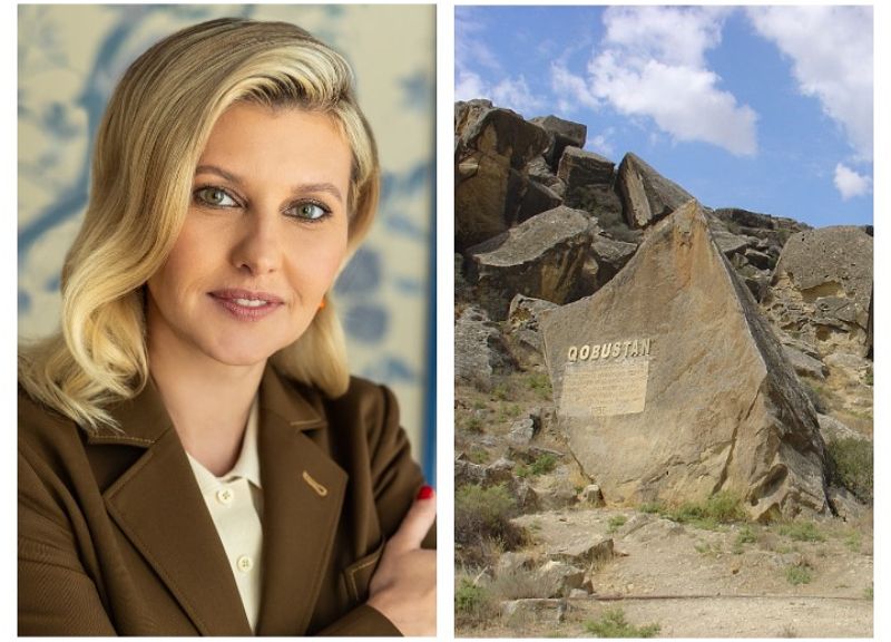 Gobustan one of first places on Earth where art was created - Olena Zelenska [PHOTO]