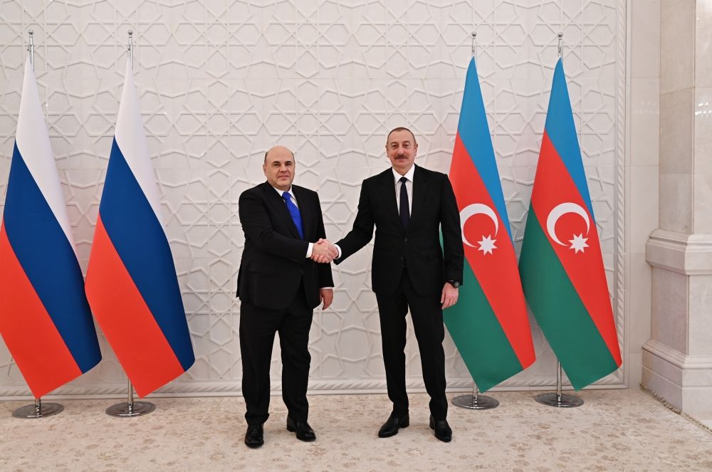 Azerbaijani president meets Russian premier [UPDATE]
