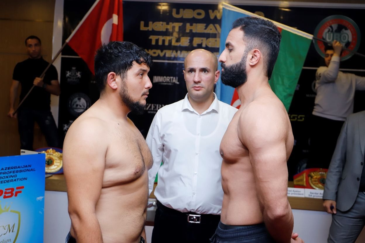 Press conference held in Baku within UBO World Light Heavyweight Title Fight Night [PHOTO] - Gallery Image