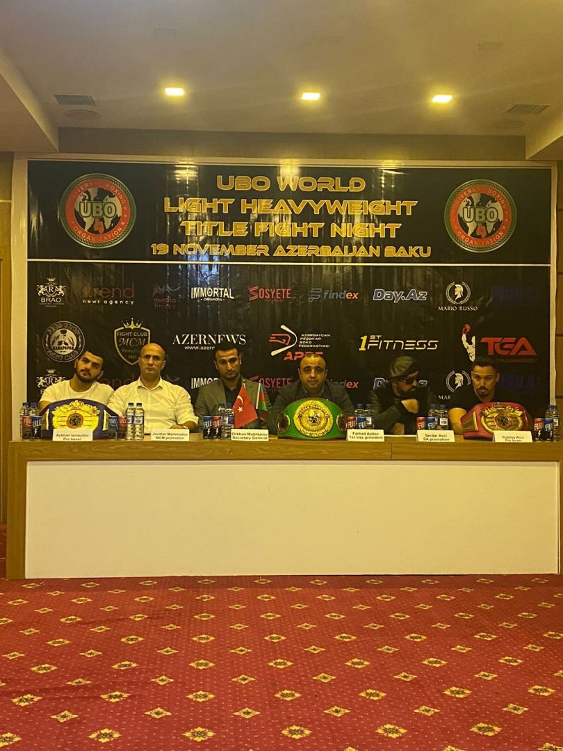 Press conference held in Baku within UBO World Light Heavyweight Title Fight Night [PHOTO]