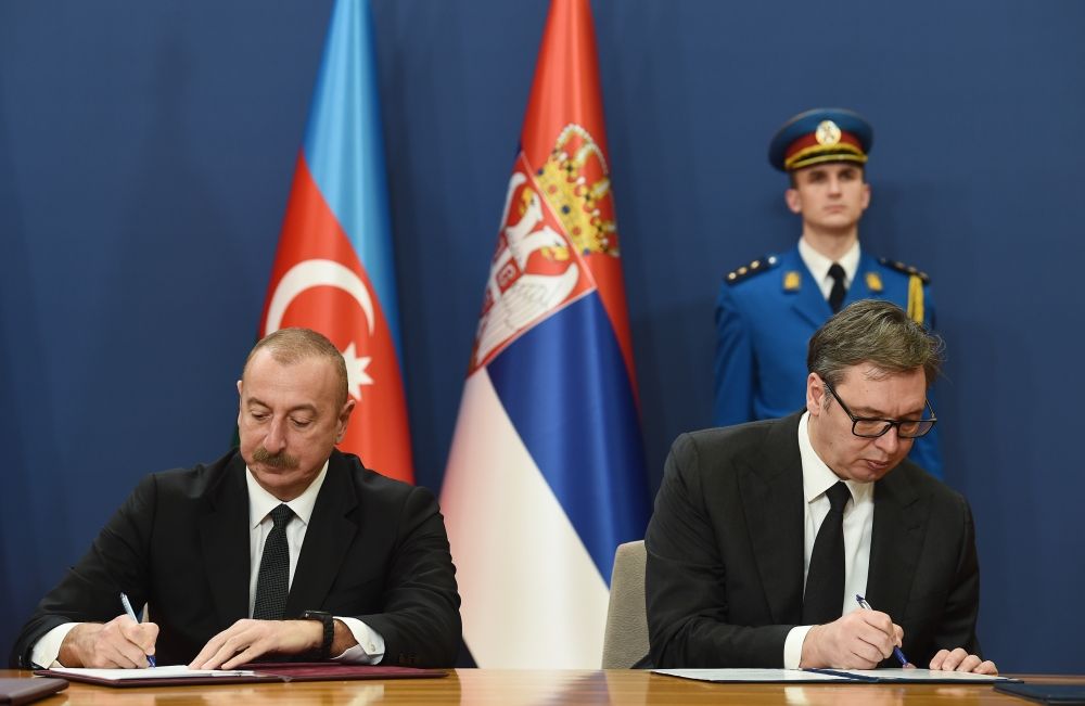 Azerbaijan, Serbia sign documents in Belgrade [PHOTO/VIDEO]