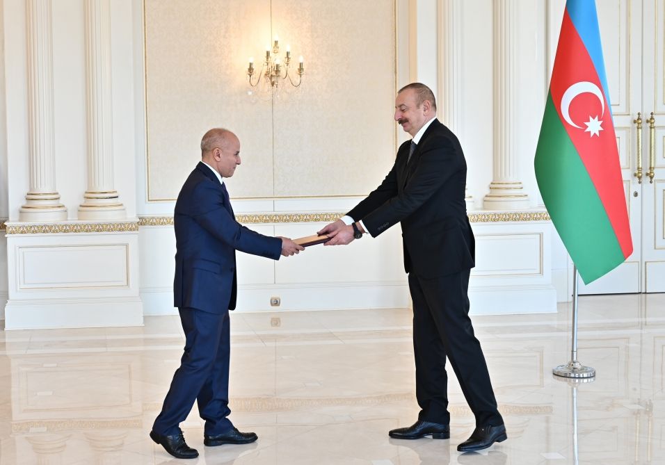 President Ilham Aliyev receives credentials of incoming ambassador of Libya [UPDATE] - Gallery Image
