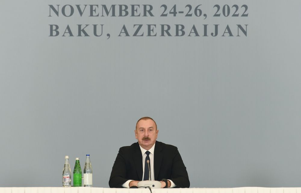 “Along the Middle Corridor: Geopolitics, Security and Economy” conf starts in Baku with President Ilham Aliyev in presence [PHOTO/VIDEO]