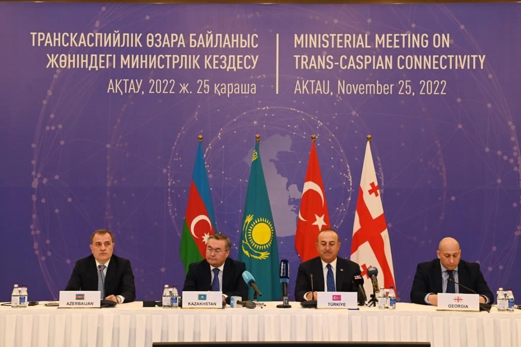 Trilateral meeting of Azerbaijani, Turkish, Kazakh ministers takes place in Aktau [PHOTO]