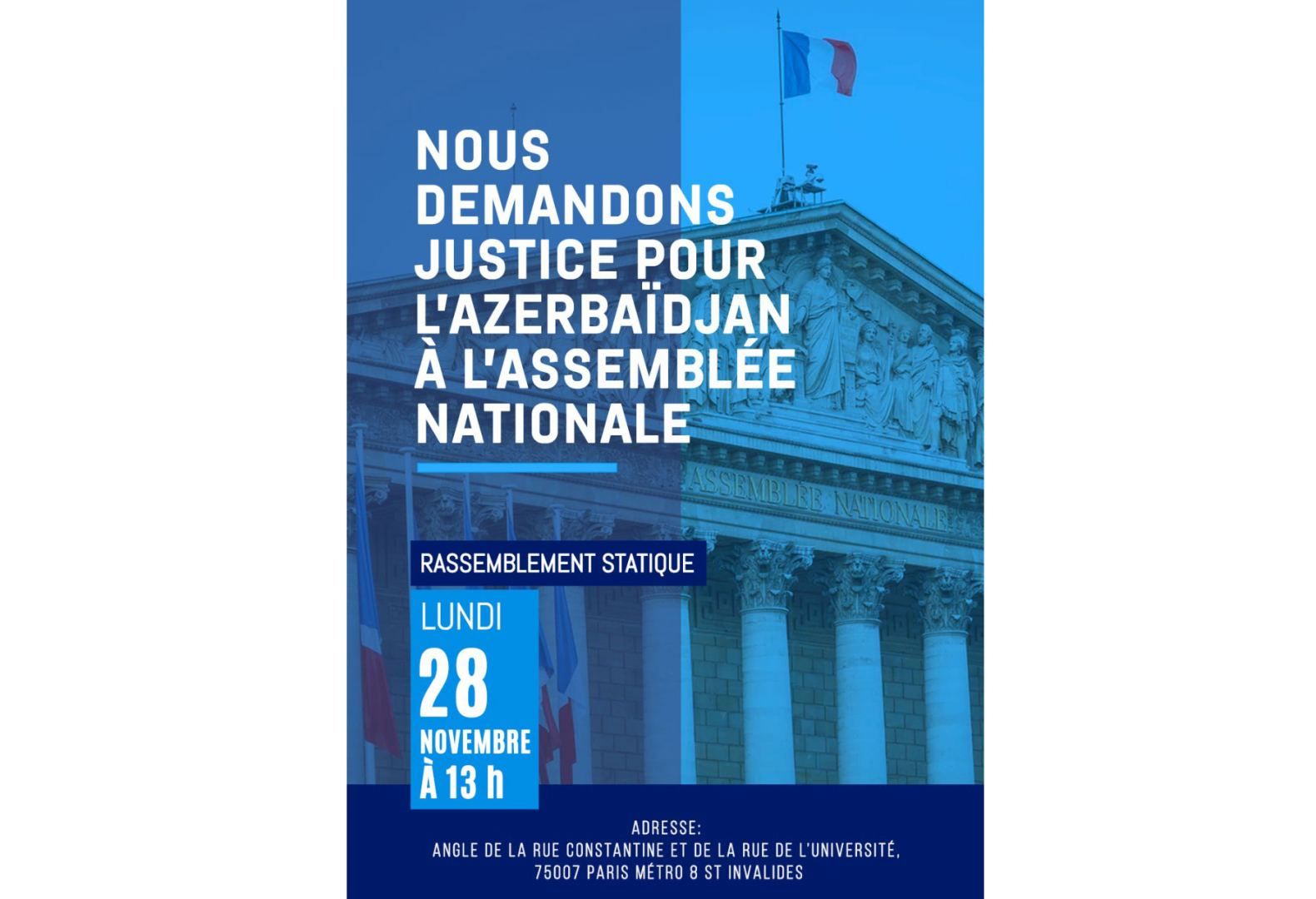 Azerbaijani diaspora representatives to hold protest in France