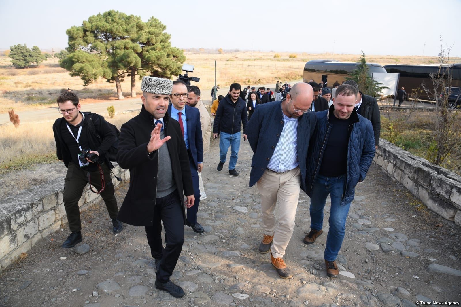 Participants of Baku international conference visit liberated Aghdam [PHOTO] - Gallery Image