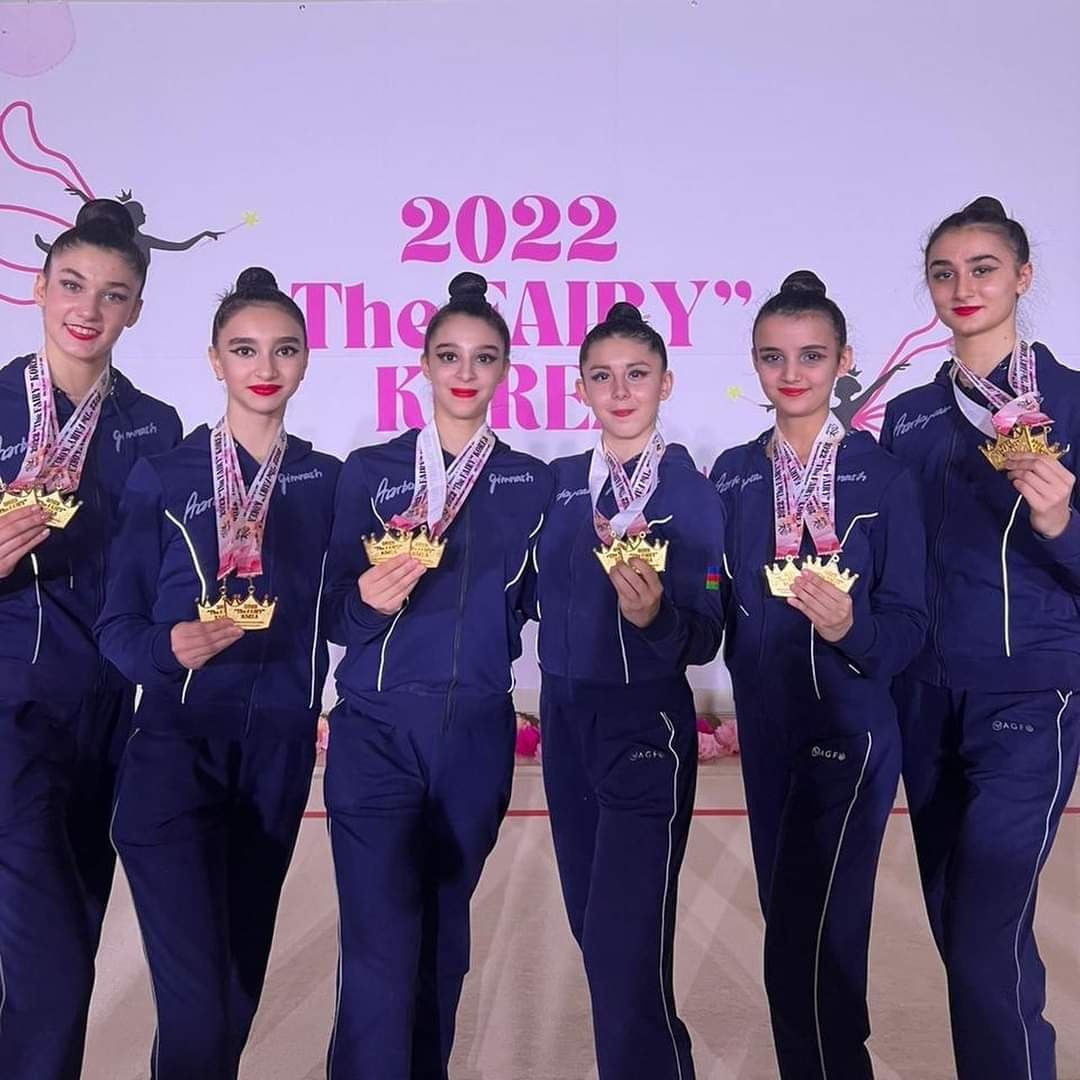 Azerbaijani gymnasts grabs medals at Fairy Korea Int'l Competition [PHOTO] - Gallery Image