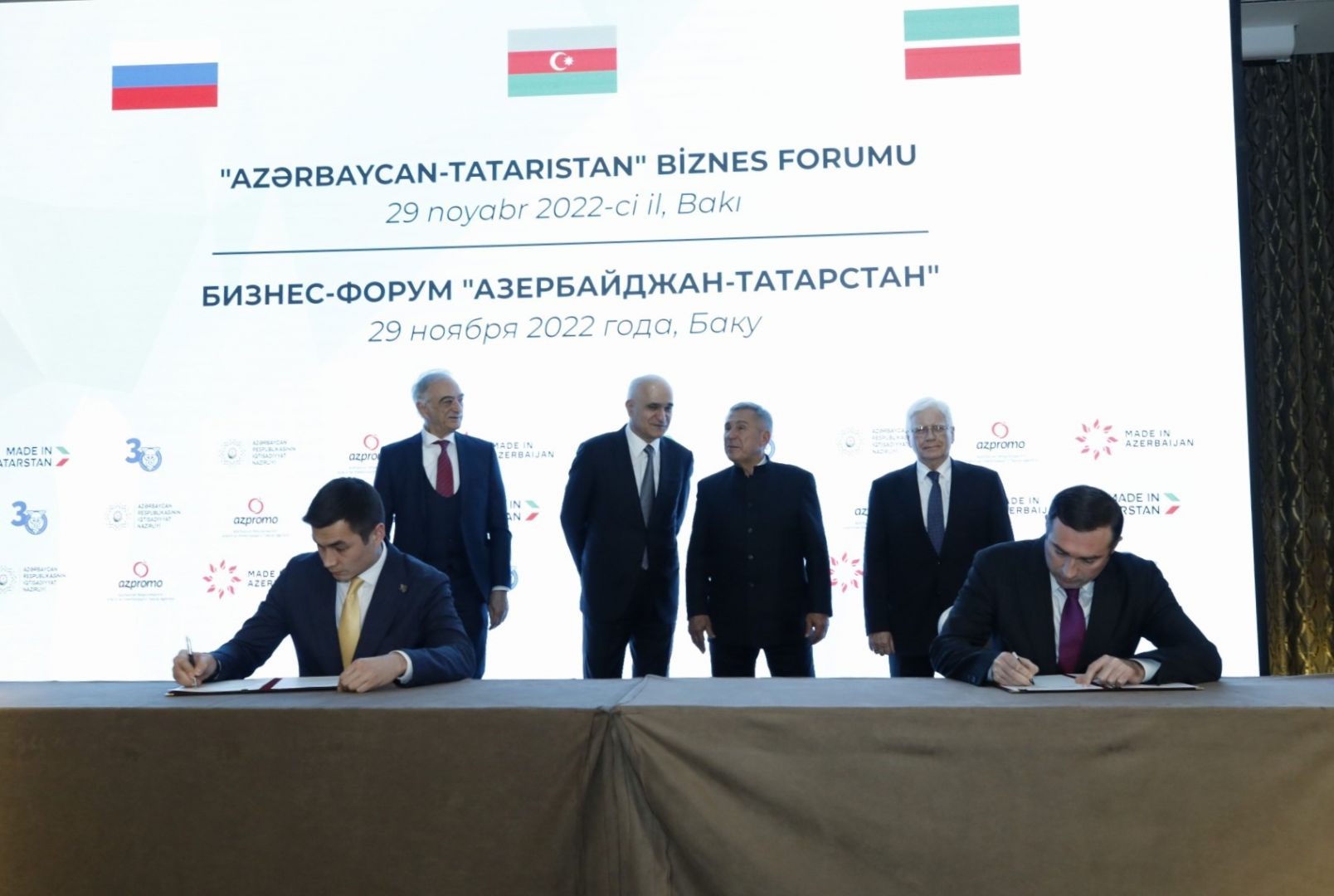 Azerbaijan, Tatarstan ink accord on co-op in SMBs