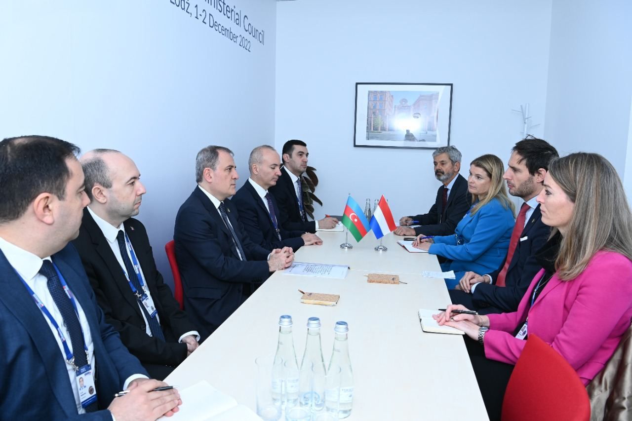 Azerbaijani top diplomat mulls regional situation, interstate relations with Dutch, Norwegian & Romanian colleagues [PHOTO] - Gallery Image