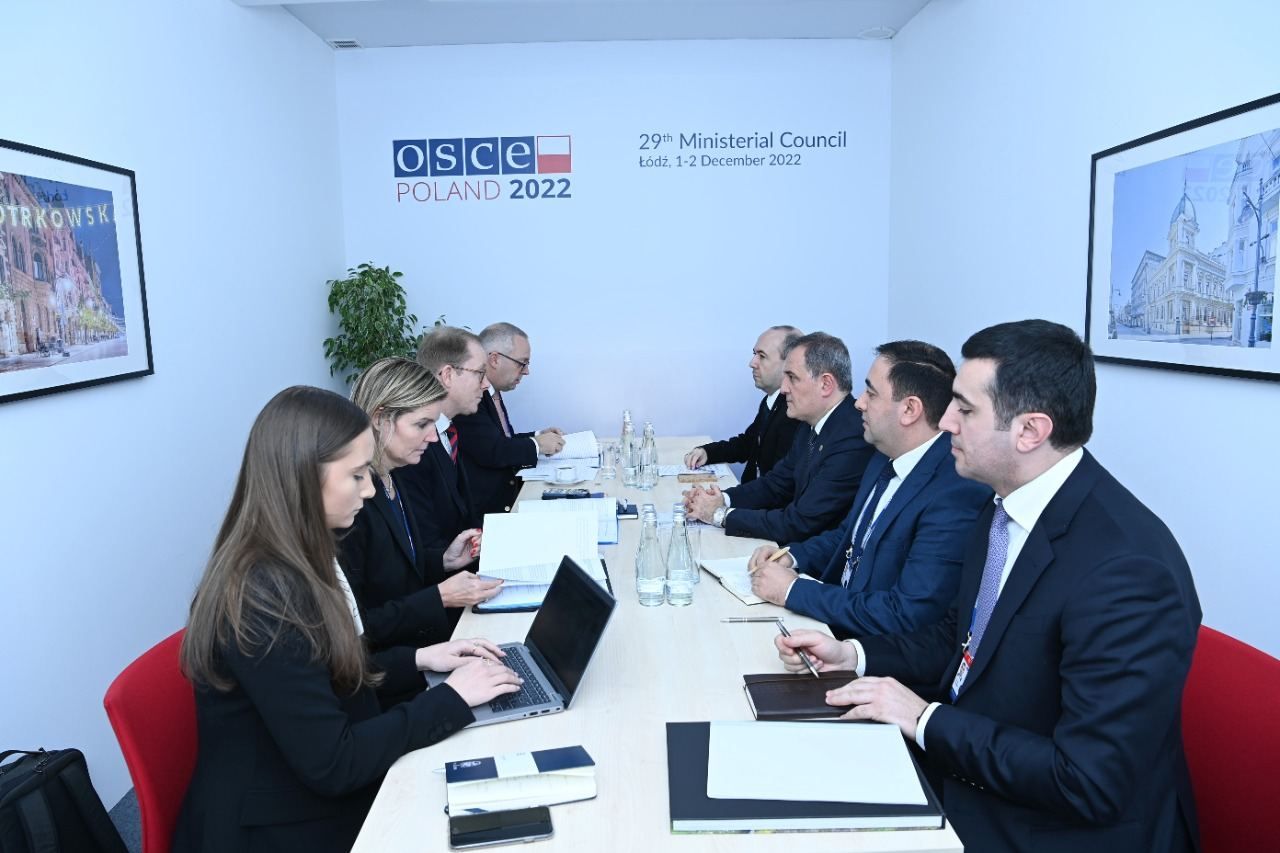 Azerbaijani, Swedish FMs discuss prospects for co-op within OSCE meeting