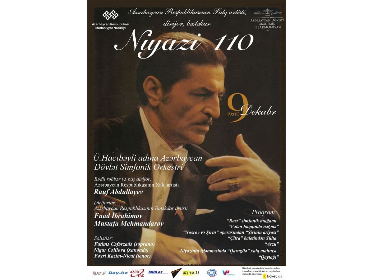 Philharmonic Hall to host concert to honor Maestro Niyazi