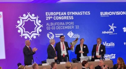 Azerbaijani sports minister re-elected president of European Gymnastics Union [PHOTO]