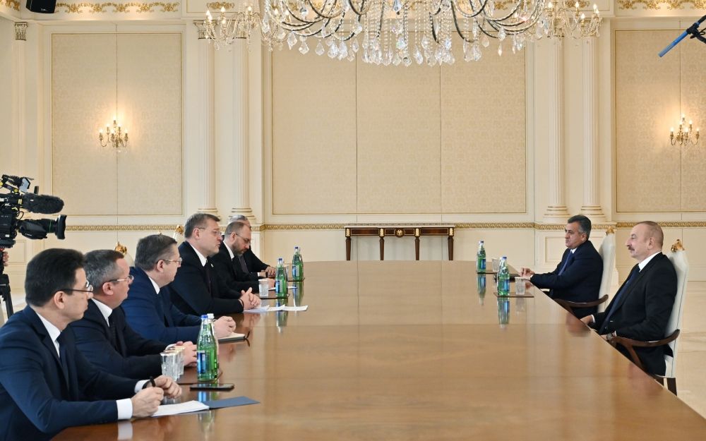 President Ilham Aliyev receives Governor of Russia's Astrakhan Oblast [UPDATE]