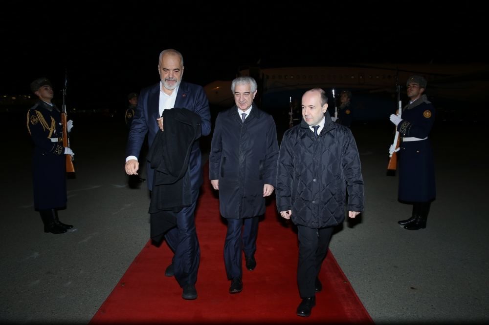 Albanian PM arrives in Azerbaijan for working visit [PHOTO]