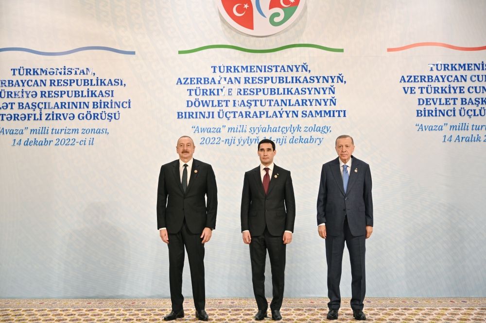 Presidents of Azerbaijan, Turkiye, and Turkmenistan hold meeting in limited format [PHOTO/VIDEO]