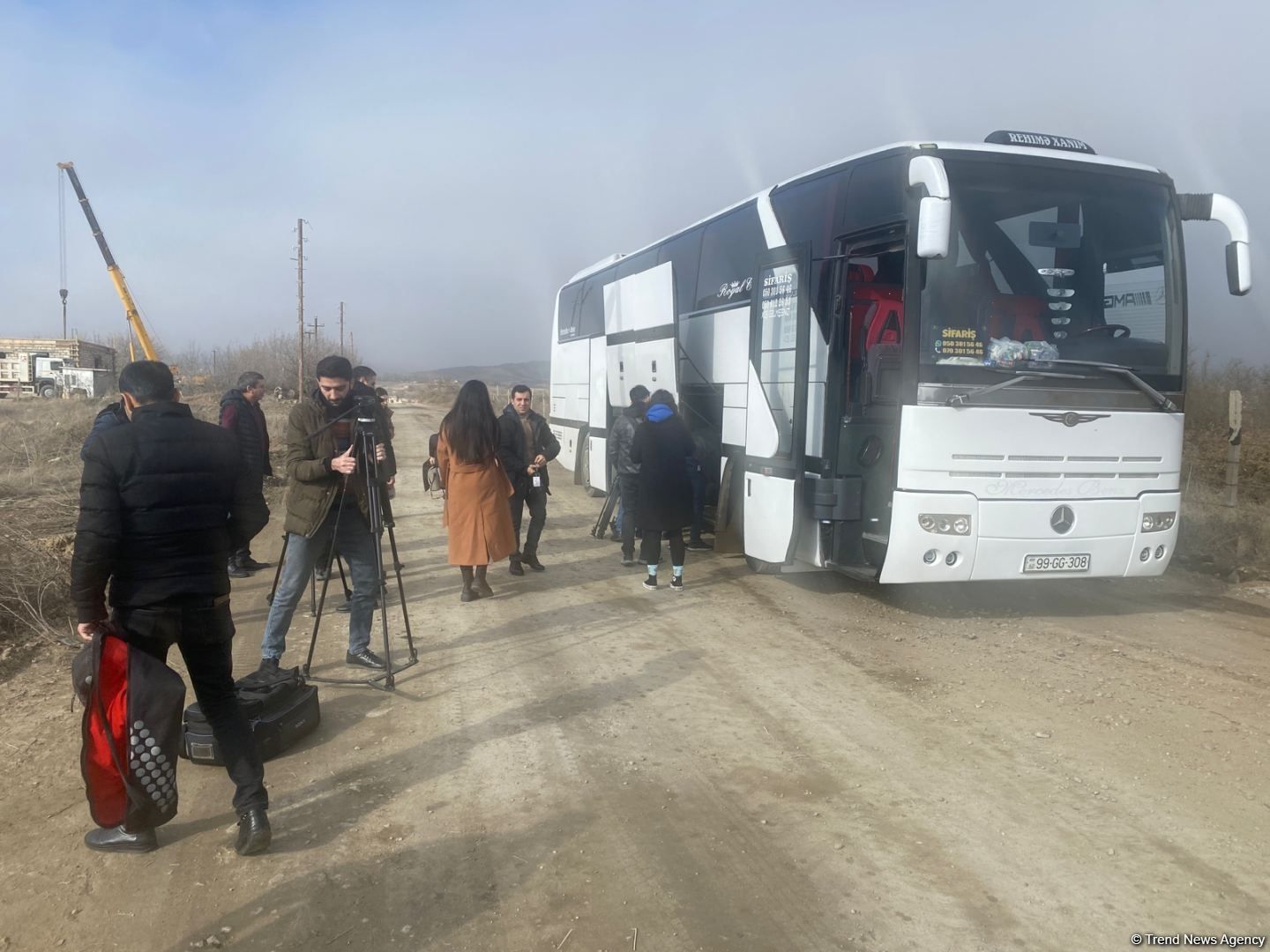 Media reps touring Khachinchay, Sugovushan reservoirs under reconstruction