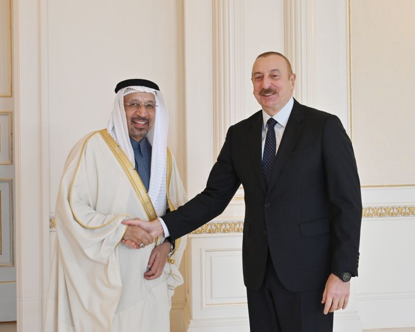 Azerbaijani president receives Saudi investment minister