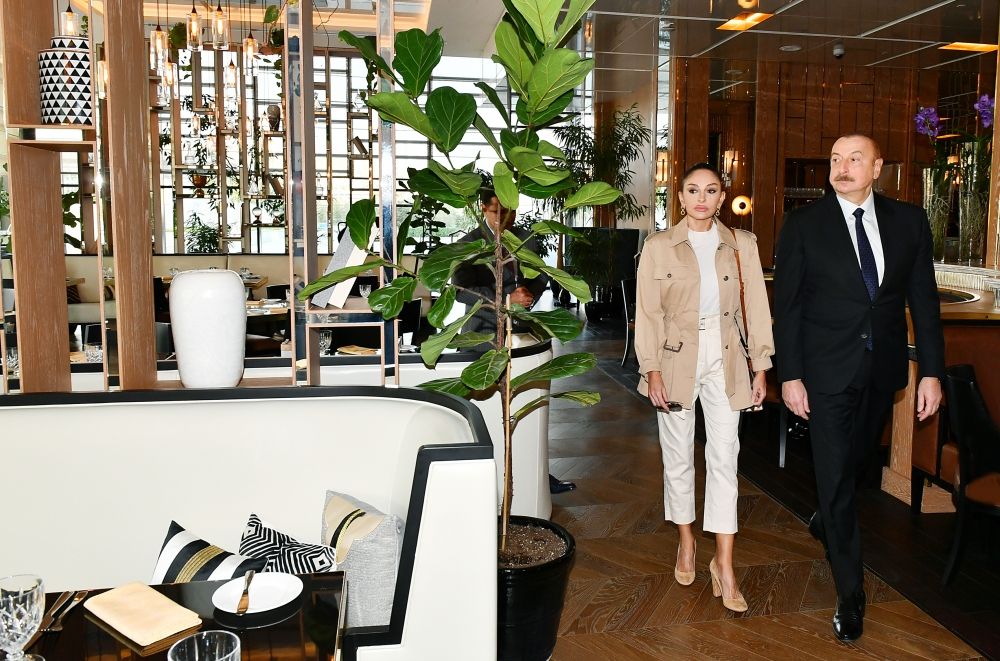 Azerbaijani president, First Lady attend opening of Ritz-Carlton Baku Hotel [PHOTO/VIDEO]
