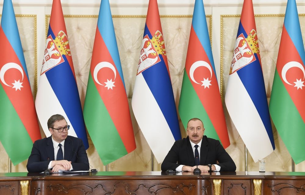 Presidents of Azerbaijan & Serbia made press statements [UPDATE]