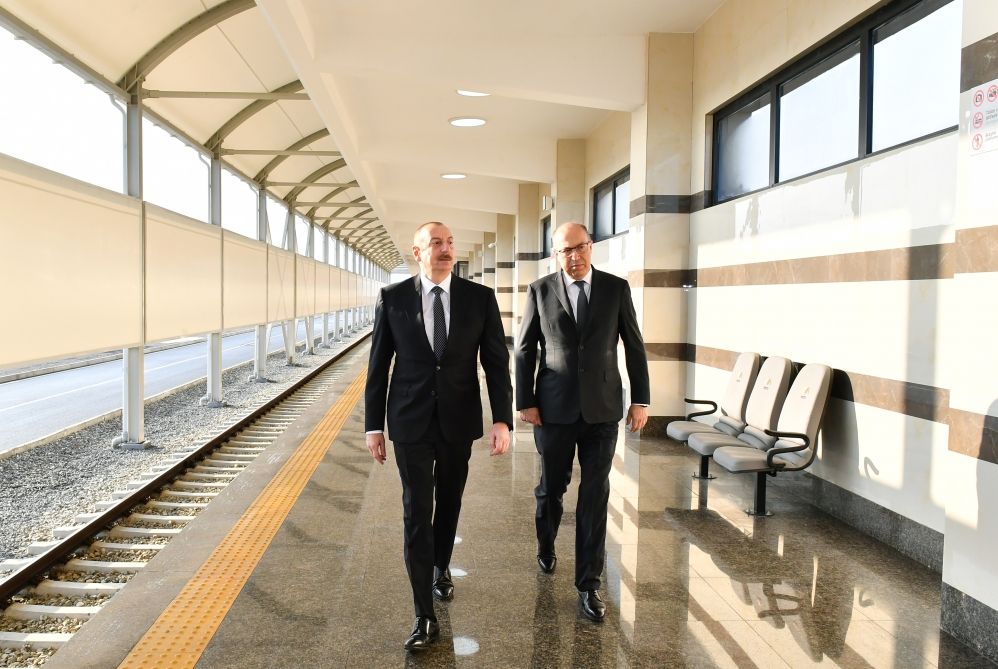 President Ilham Aliyev commissions Khojasan electric depot & Khojasan metro station [UPDATE] - Gallery Image