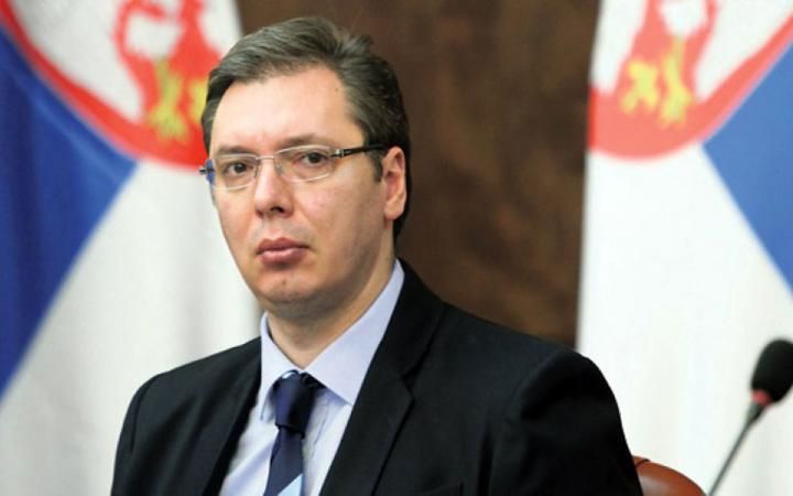 Serbian President Aleksandar Vucic congratulates President Ilham Aliyev