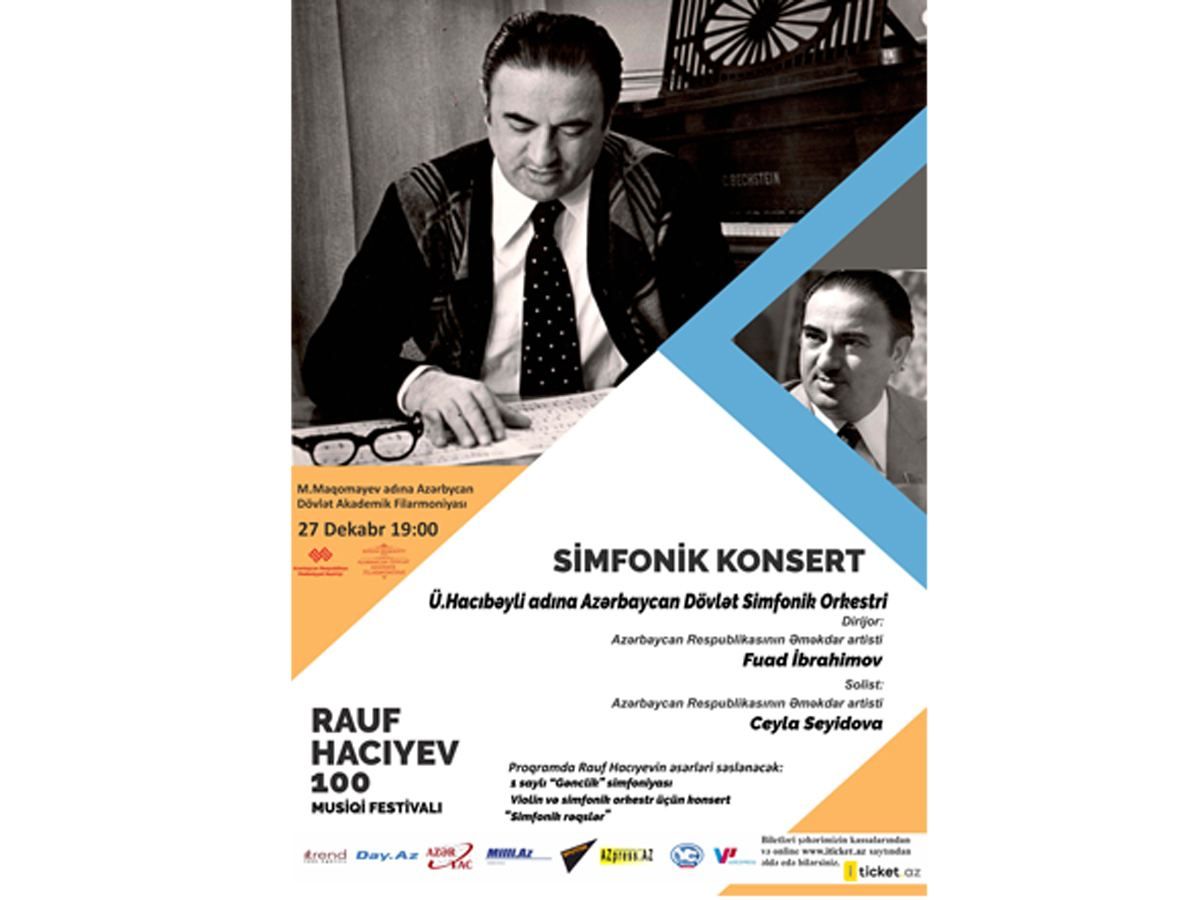 Rauf Hajiyev's music to sound at Philharmonic Hall