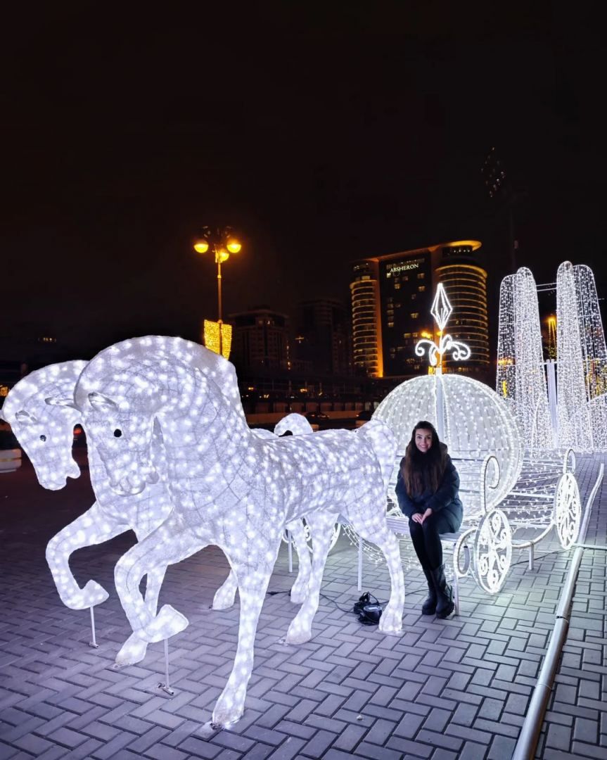 Heydar Aliyev Foundation VP Leyla Aliyeva shares publication on preparations for New Year in Baku [PHOTO] - Gallery Image