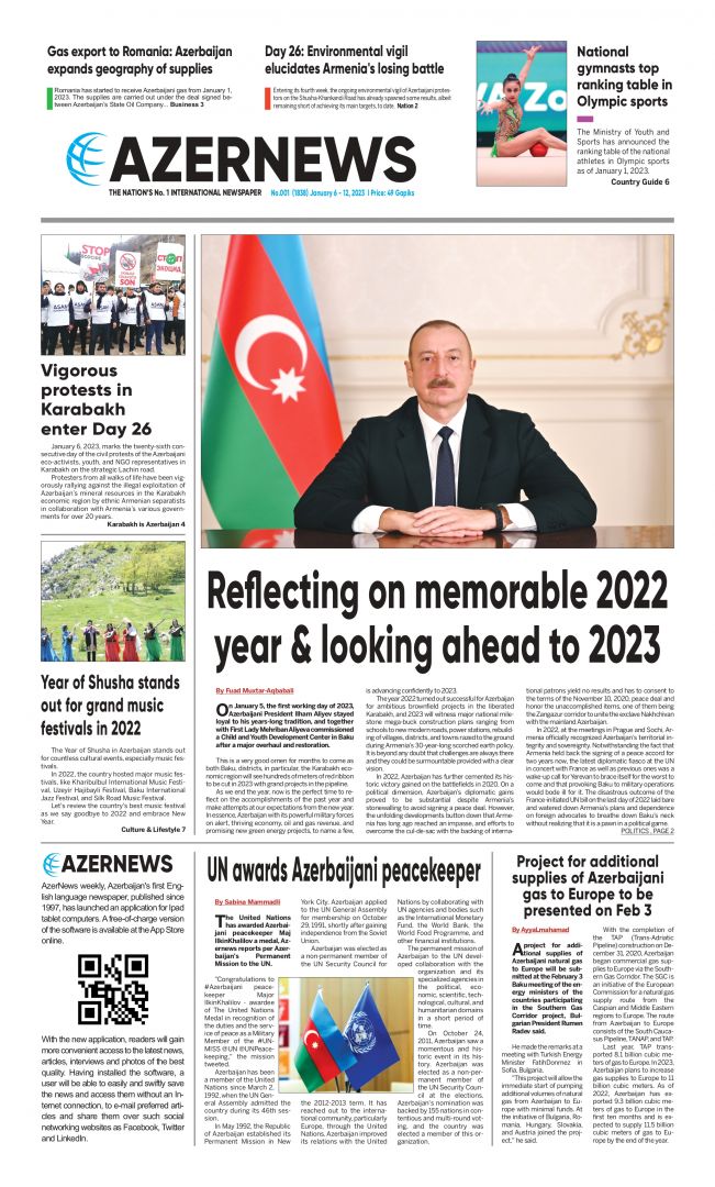 AZERNEWS releases another print issue