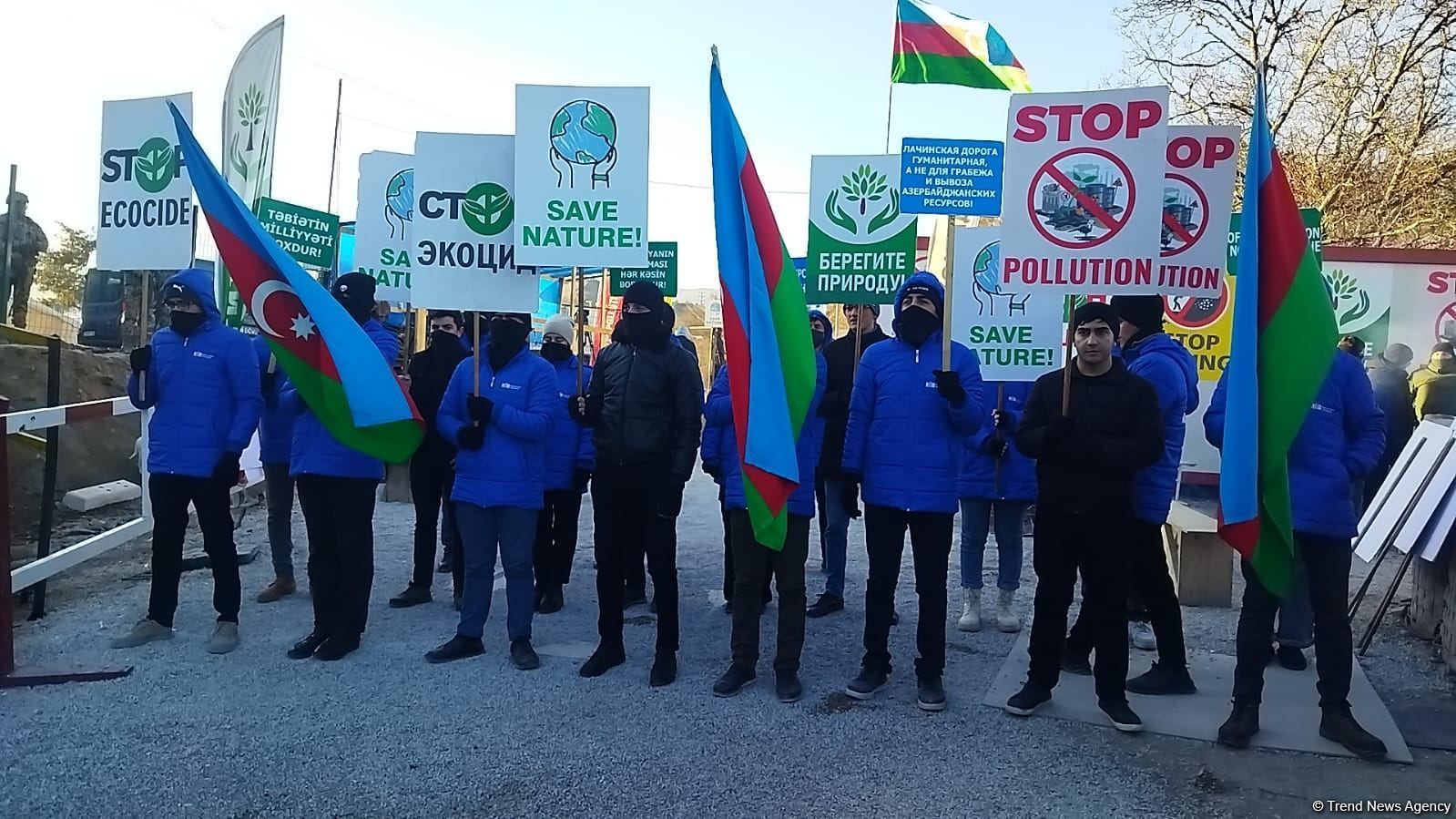 Round-the-clock vigil of Azerbaijani eco-activists on Lachin road enters Day 26 [PHOTO]