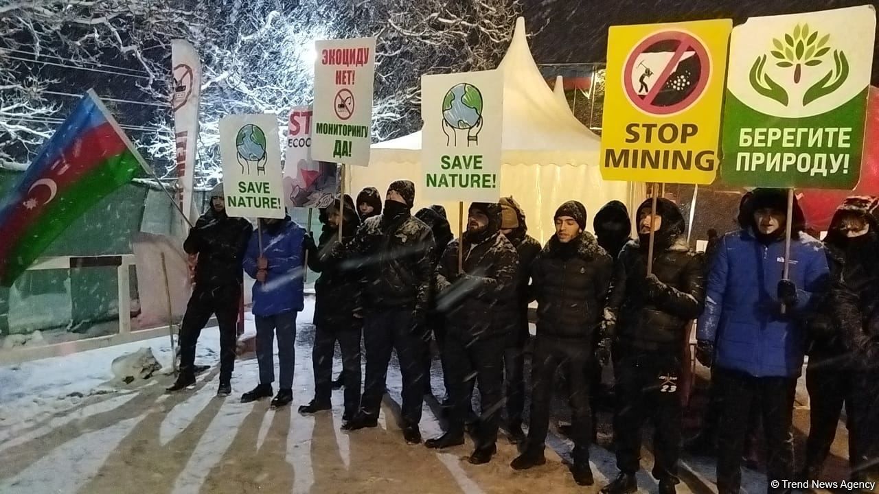 Day 29: Environmental vigil of Azerbaijani eco-activists on major Karabakh road in full swing