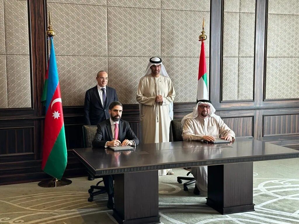 SOCAR & Masdar ink deal on joint dev't of renewable energy sources