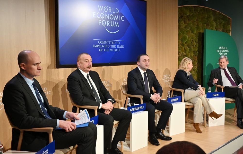 Azerbaijani president in Davos to promote cooperation in “a fractured world”