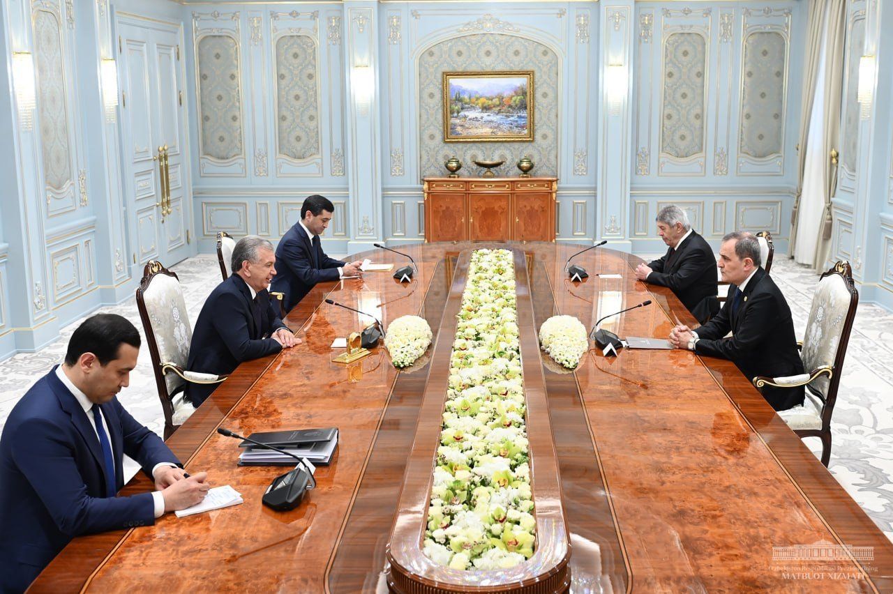 Azerbaijani foreign minister, Uzbek president discuss relations, regional developments [PHOTO]