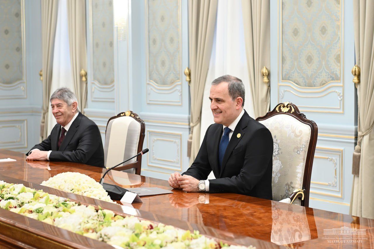 Azerbaijani foreign minister, Uzbek president discuss relations, regional developments [PHOTO] - Gallery Image