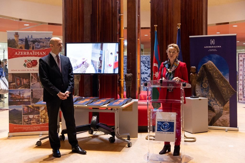 Azerbaijani carpets on display at European Council headquarters [PHOTO] - Gallery Image