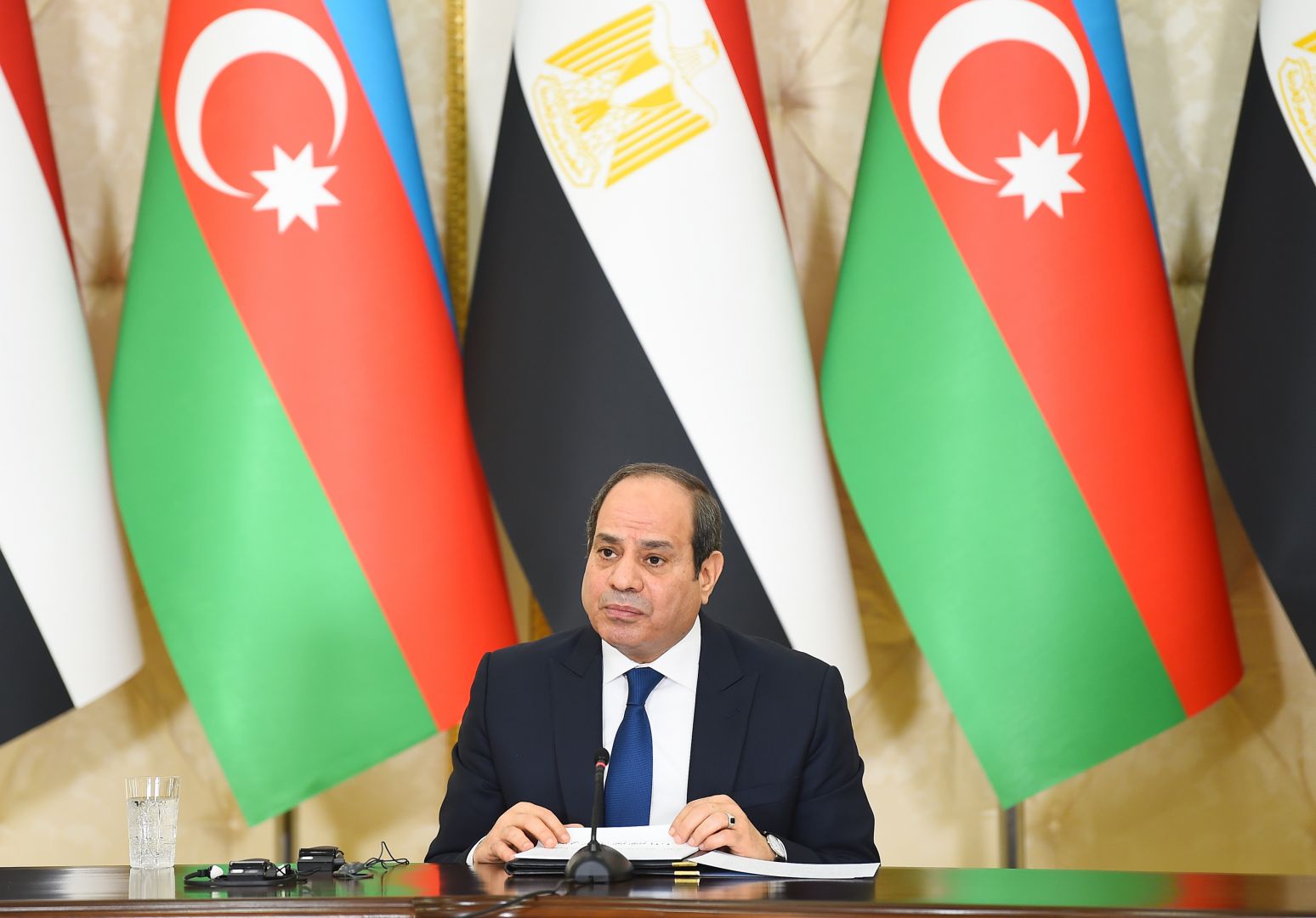 Presidents of Azerbaijan and Egypt make press statements [PHOTO] - Gallery Image