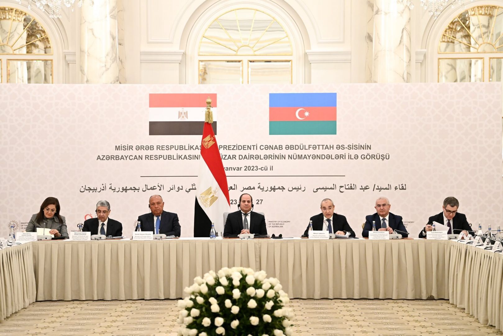 In al-Sisi's propria persona, Azerbaijani, Egyptian business circles mull deepening economic ties [PHOTOS]