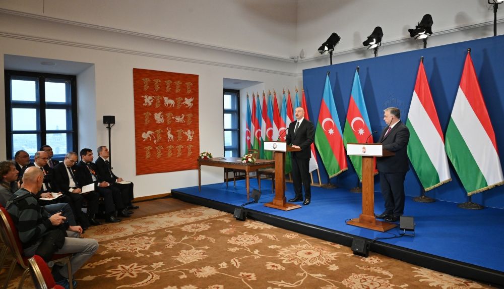 President Ilham Aliyev, Hungarian PM make press statements [UPDATE] - Gallery Image